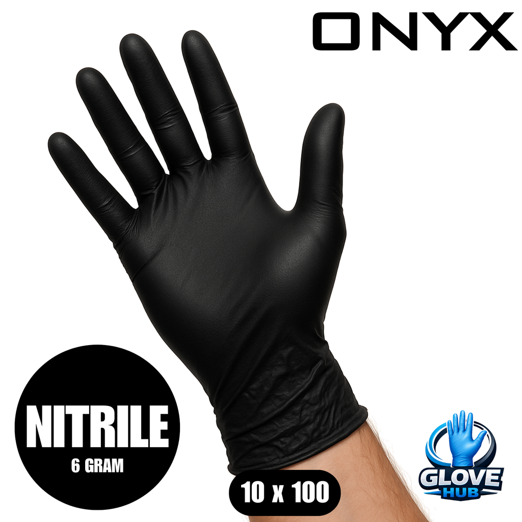 Onyx - 6g Black Nitrile Gloves (10x100)