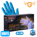 Guardian Blue Vinyl Gloves 1 Case (10x100)