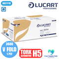 Lucart V-Fold Hand Towels - 1 ply - 3600 Pack