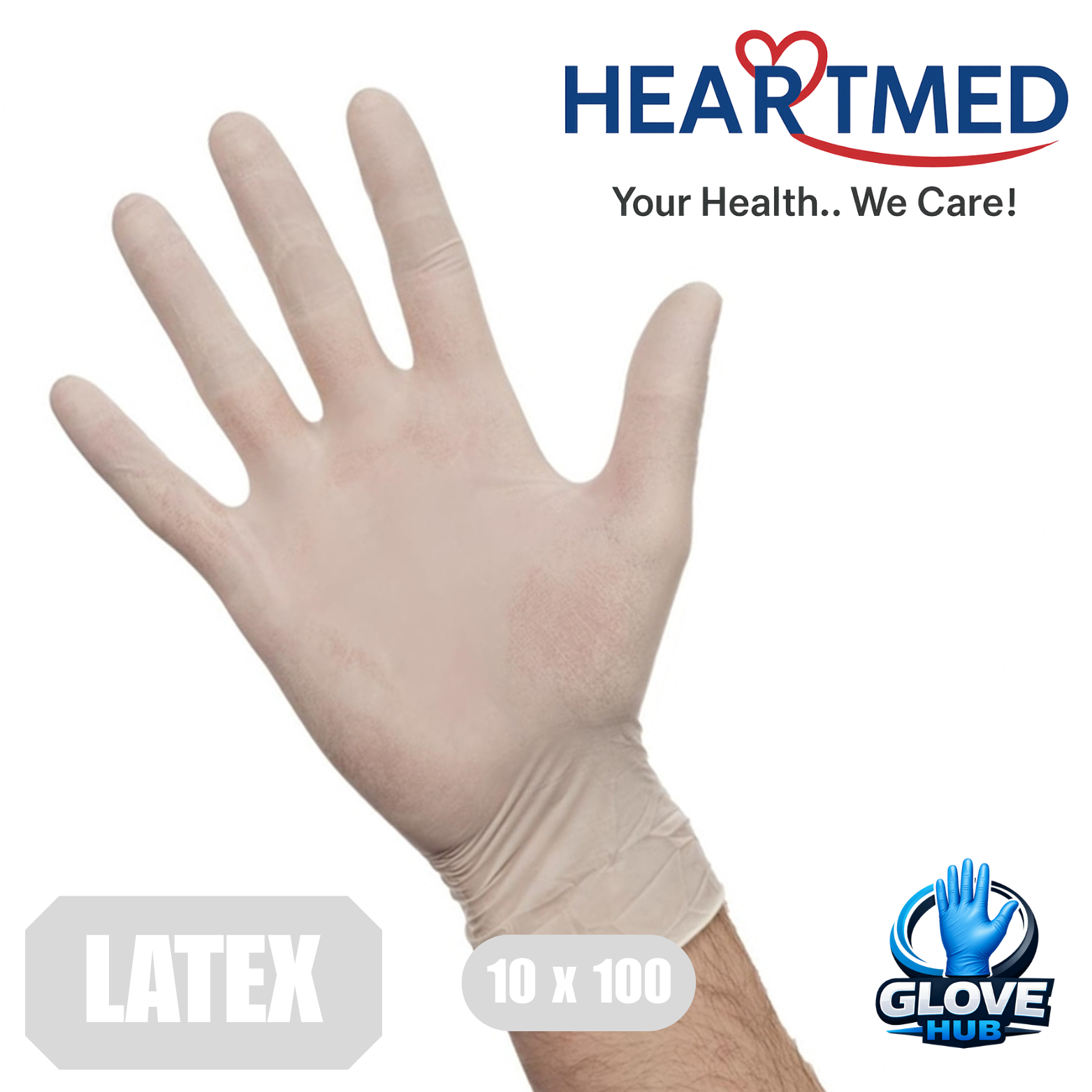 HeartMed Powdered Latex 1 Case (10x100)