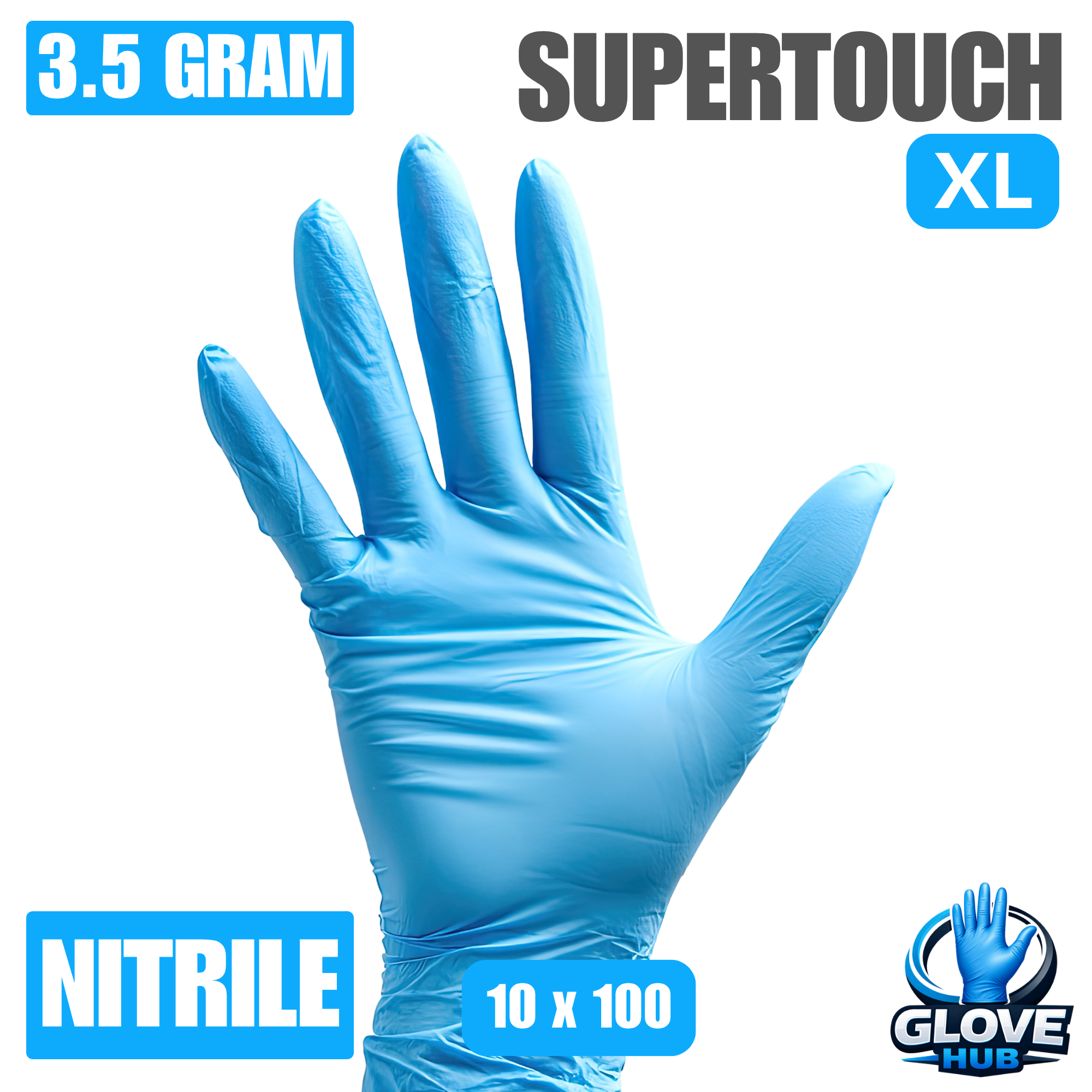 SuperTouch Blue Nitrile XL - 10x100